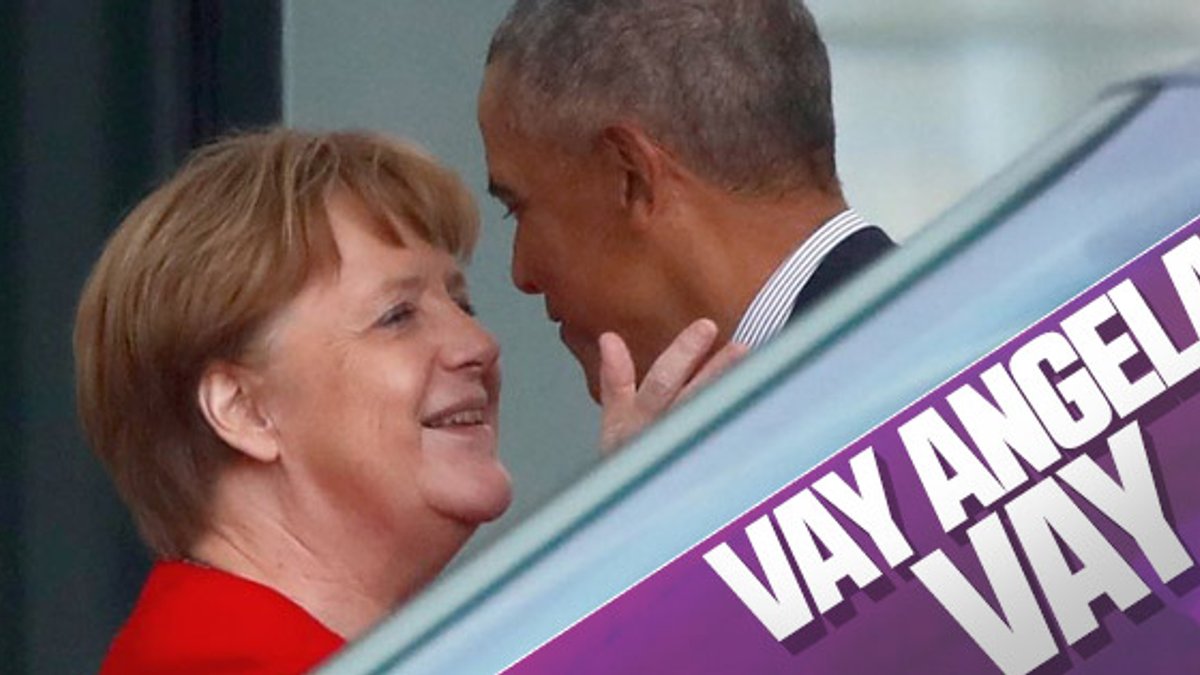 Obama, Almanya'da Merkel'le buluştu
