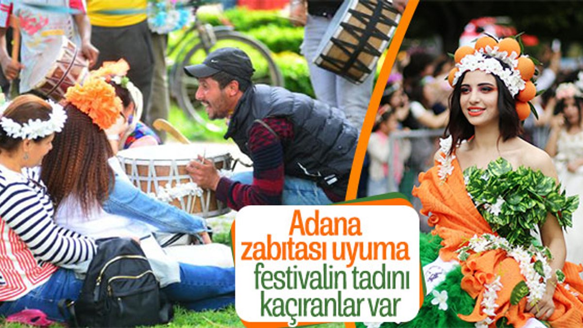 Adana'daki festivalde davulcu rahatsızlığı