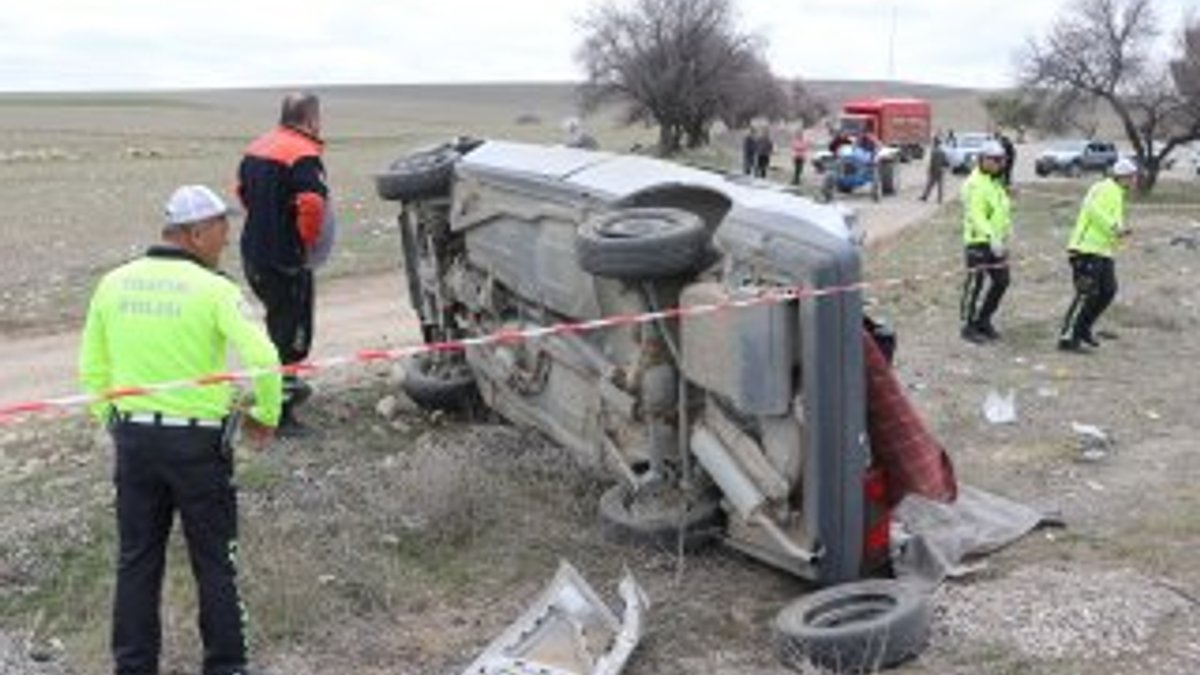 Aksaray'da düğün konvoyunda kaza: 1 ölü, 3 yaralı