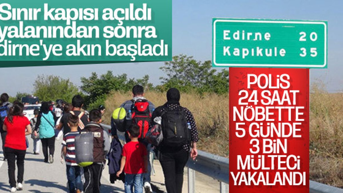 Mülteciler yine Edirne'deki sınır kapısından geçmek istedi