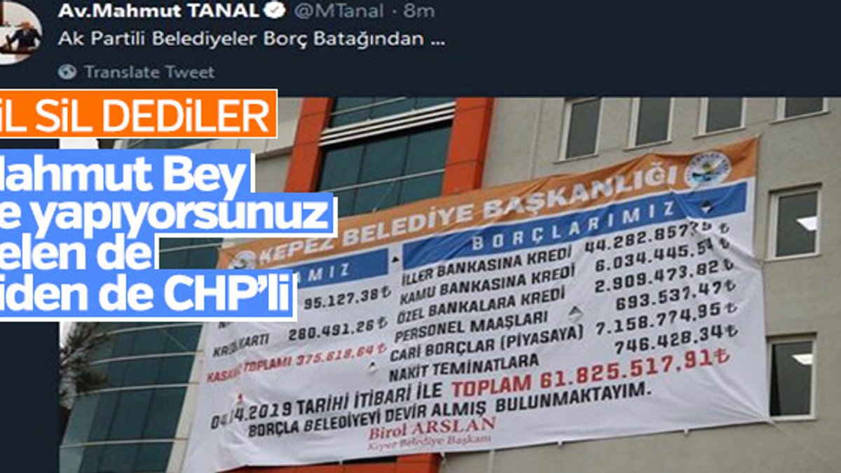 CHP'li Tanal partileri karıştırdı