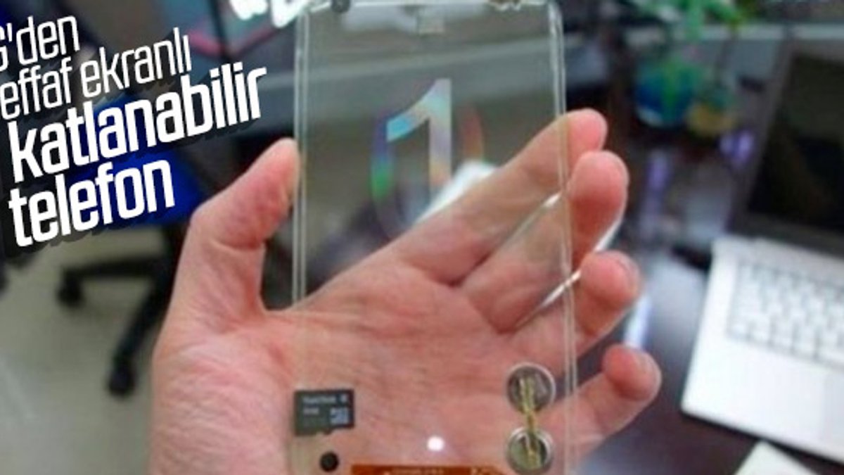 LG şeffaf ekranlı katlanabilir telefon patenti aldı