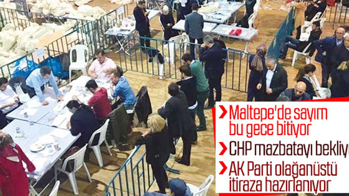 Maltepe'de oyların sayımında son durum