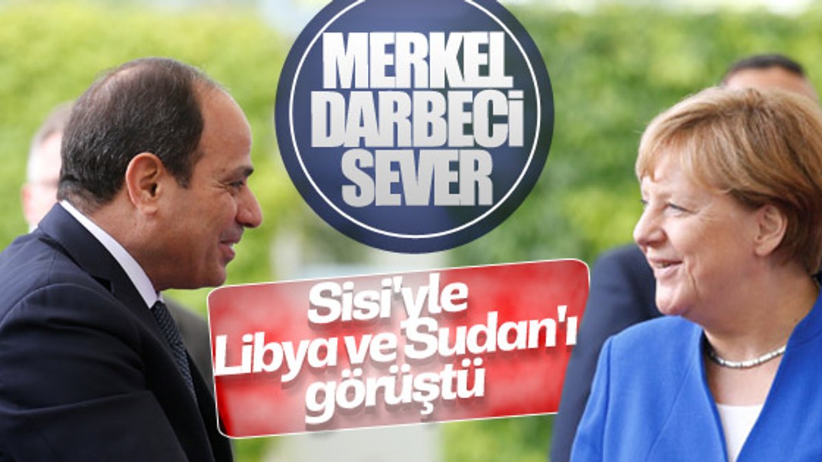Sisi ile Merkel görüşme gerçekleştirdi
