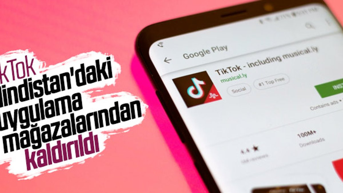 TikTok, Hindistan'daki uygulama mağazalarından kaldırıldı