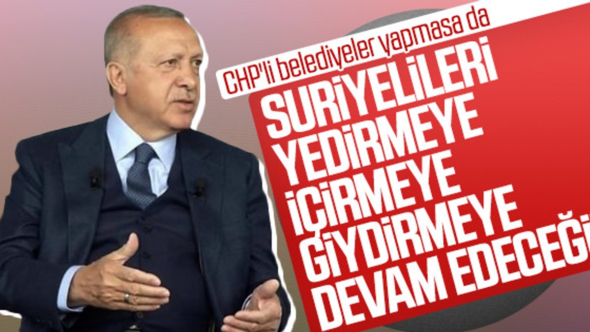Erdoğan açıkladı: Suriyelilere yardımlar devam edecek