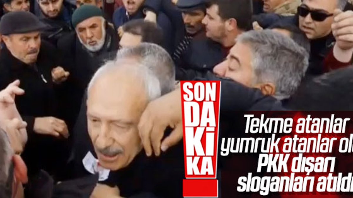 Kemal Kılıçdaroğlu'na saldırının görüntüleri