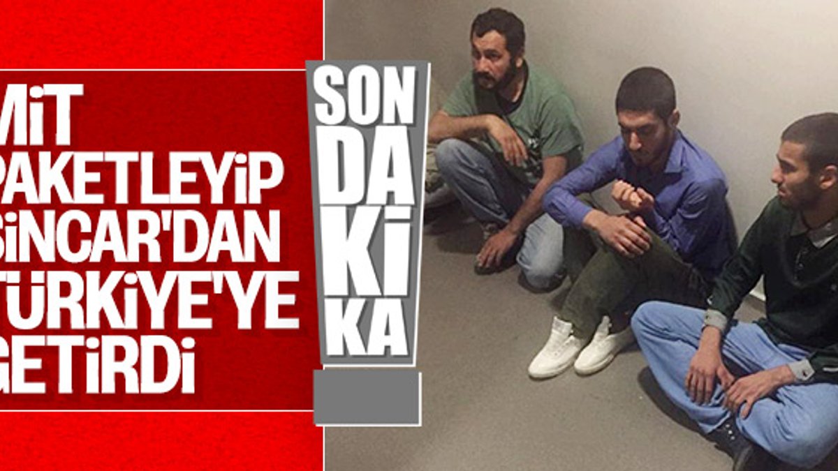 Sincar'da yakalanan 4 terörist Türkiye'ye getirildi