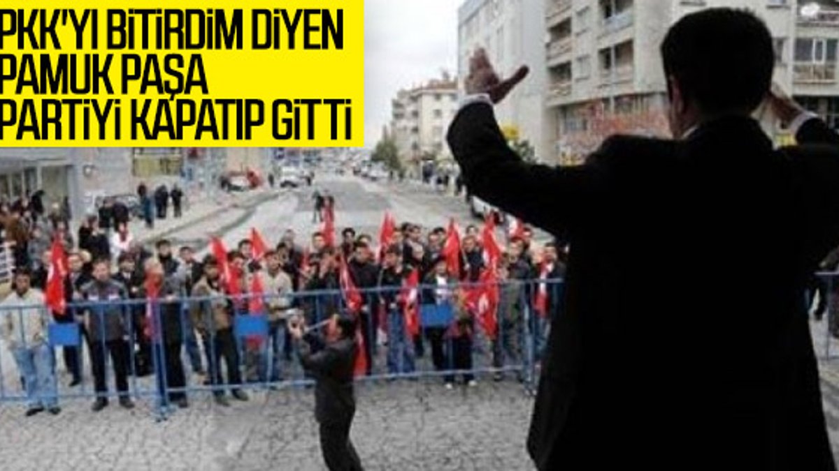 Osman Pamukoğlu partisini kapattı
