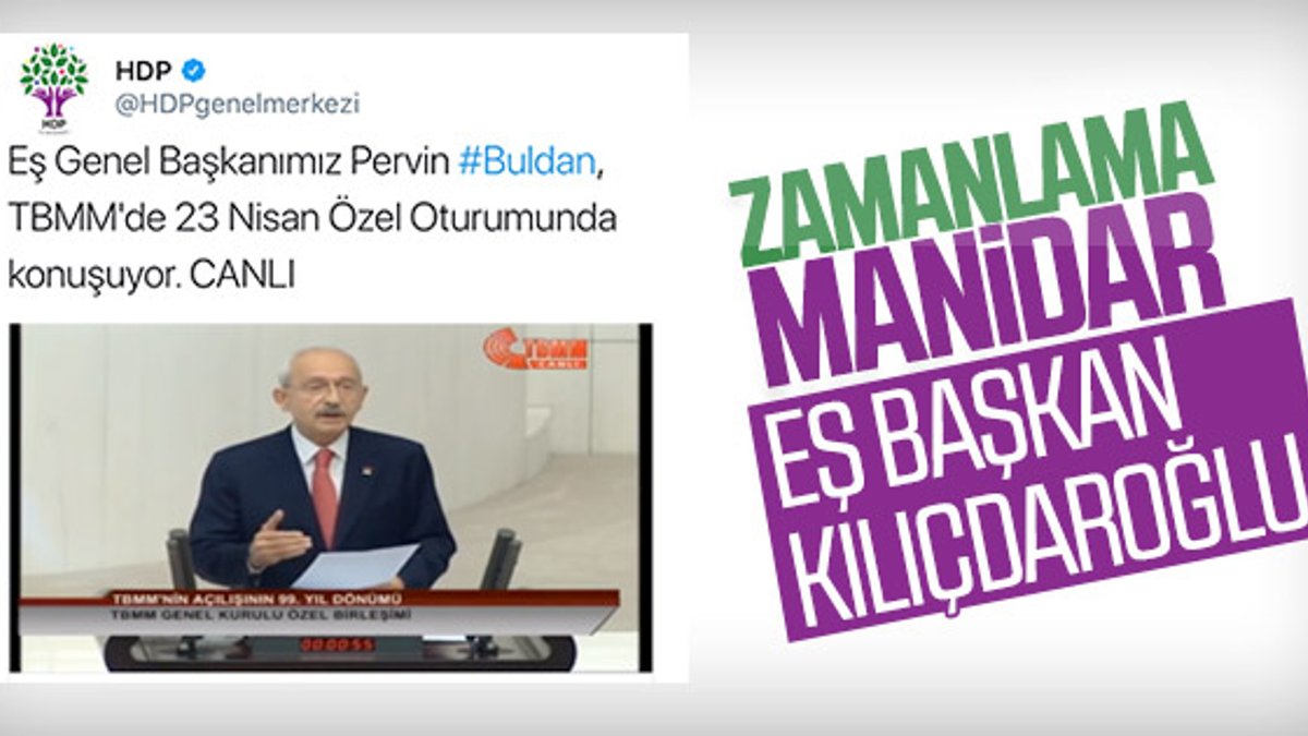 HDP, Pervin Buldan yerine Kılıçdaroğlu yayını verdi