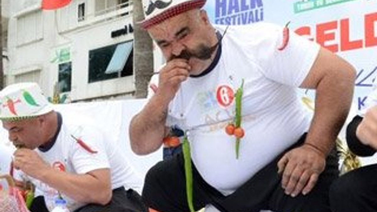 Antalya'da acı biber yarışması