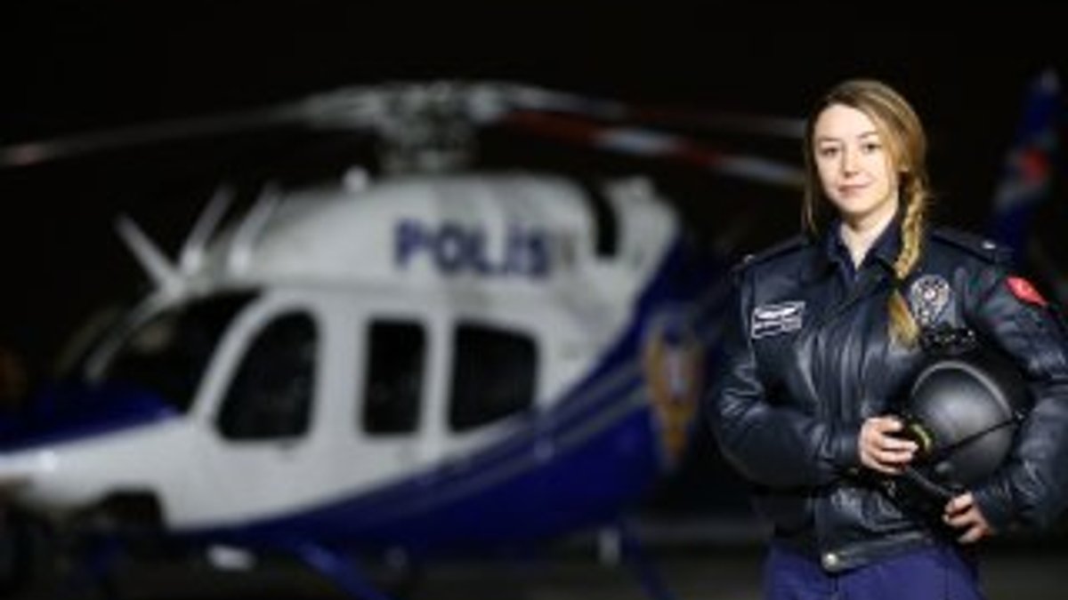 Emniyetin ilk kadın helikopter pilotu