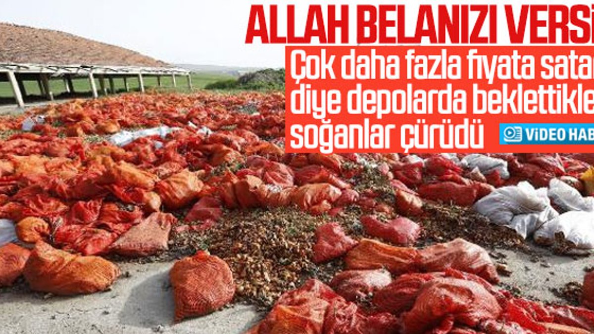 Ankara’da tonlarca soğan çöp oldu