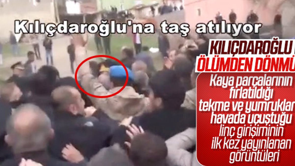 Kemal Kılıçdaroğlu'na yapılan saldırının yeni görüntüleri
