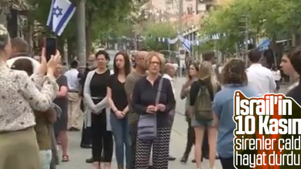 İsrail'de Holokost için saygı duruşu