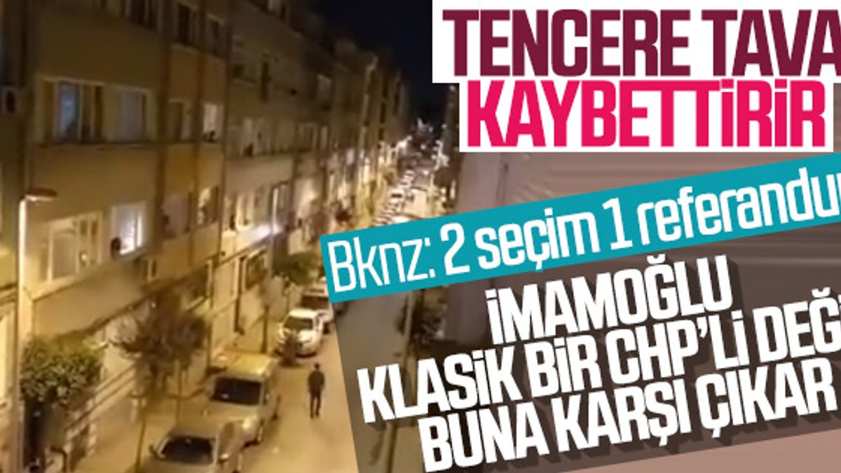 İstanbul'da tencere tava sesleri
