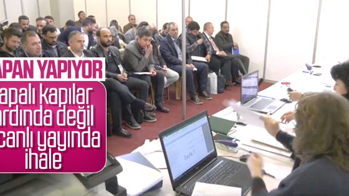Ankara Büyükşehir Belediyesi canlı yayında ihale düzenledi