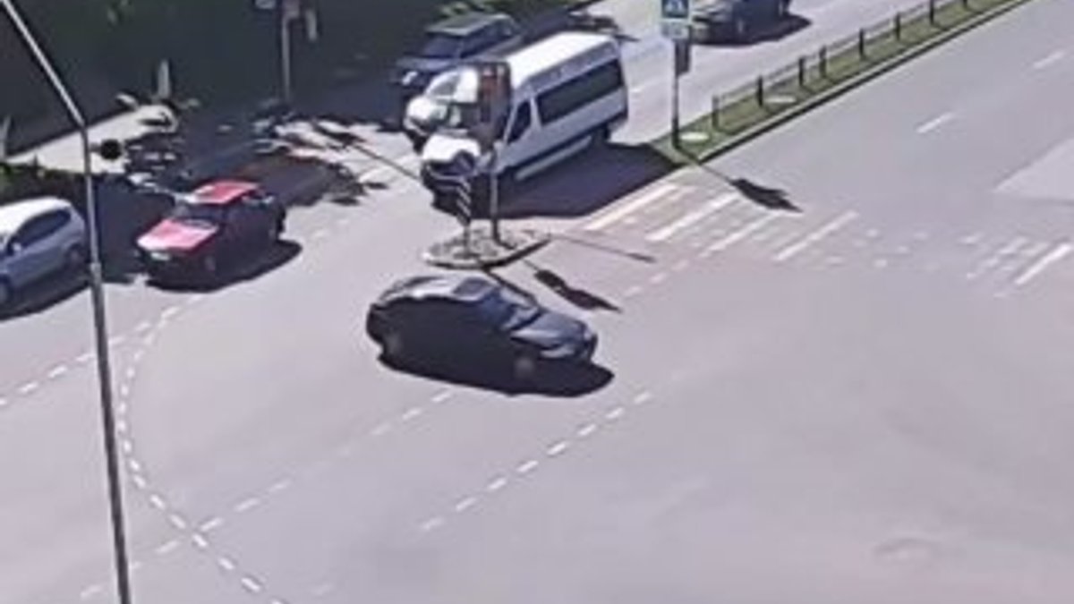 Rusya'da ilginç trafik kazası