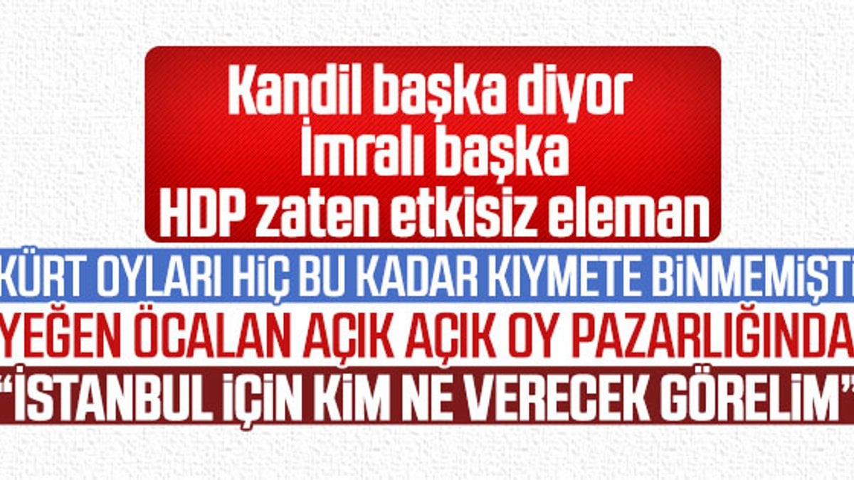 Ömer Öcalan İstanbul seçimleri için fikrini açıkladı