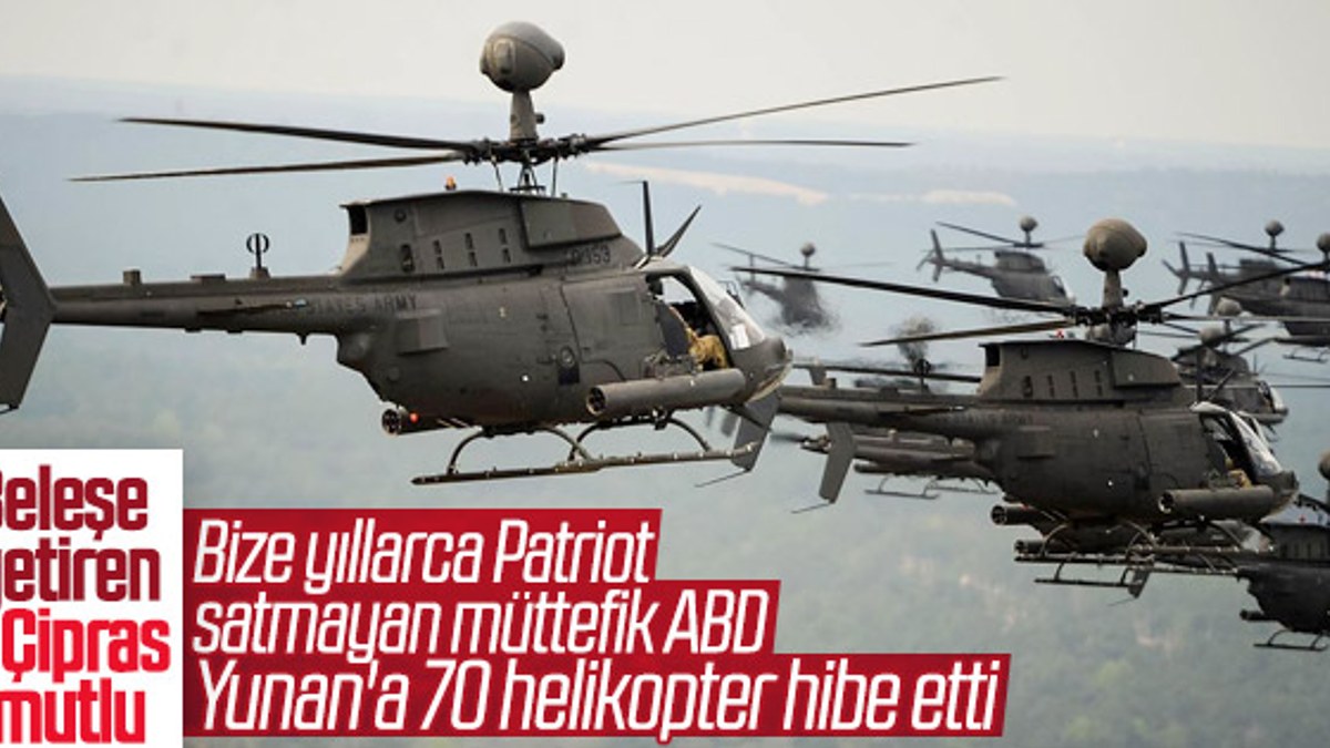 Yunanların ABD'den sipariş ettiği helikopterleri geldi