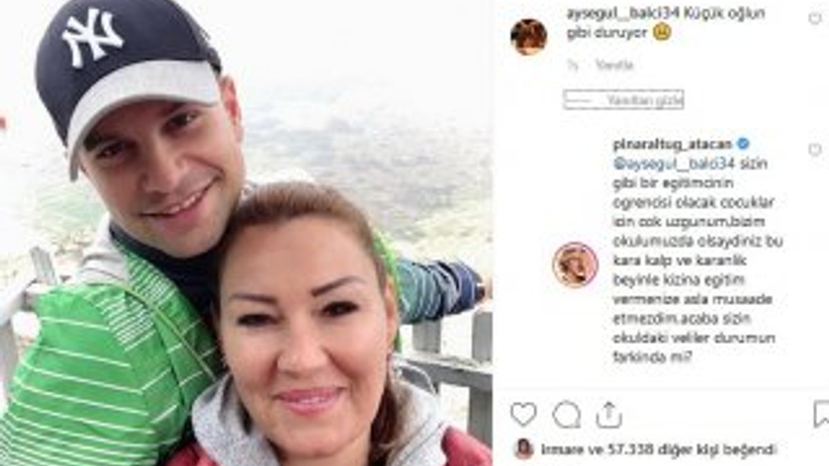 Pınar Altuğ'u sinirlendiren yorum: Oğlun gibi