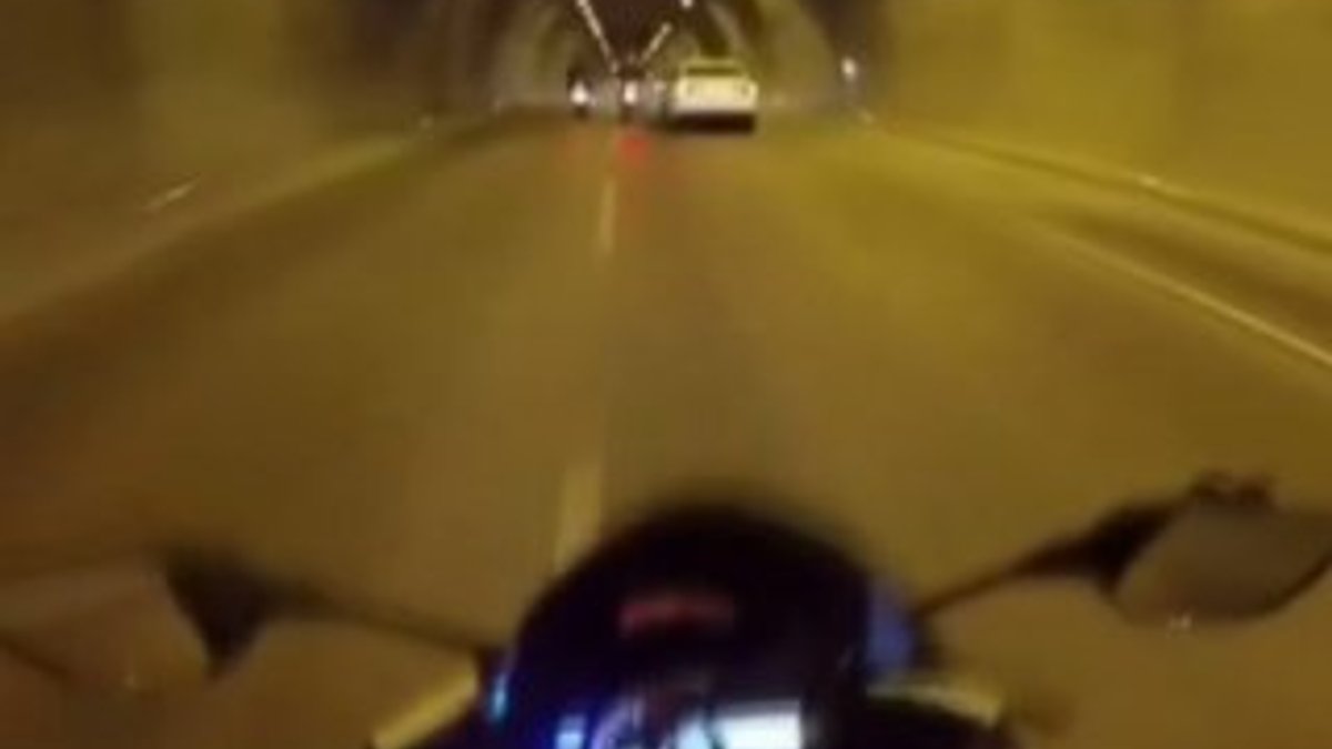 Dolmabahçe Tüneli'nde magandanın kazası