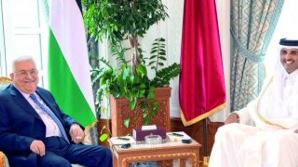 Filistin Devlet Başkanı Mahmud Abbas, Katar Emiri'yle görüştü