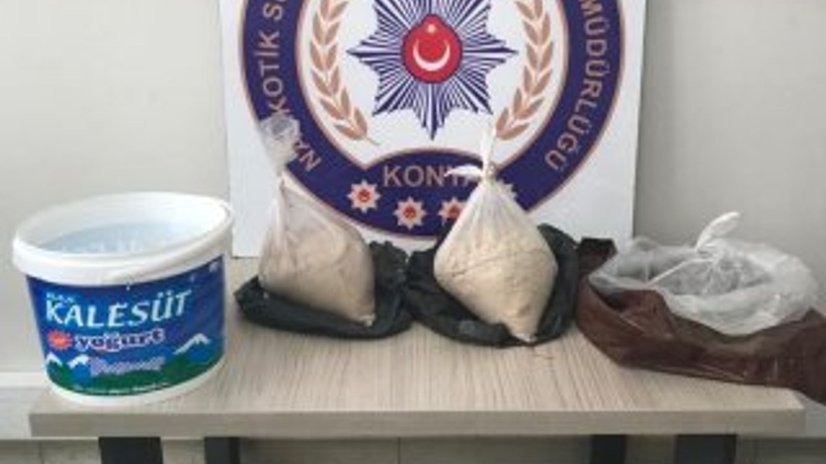 Konya'da 2 kilo eroin el geçirildi