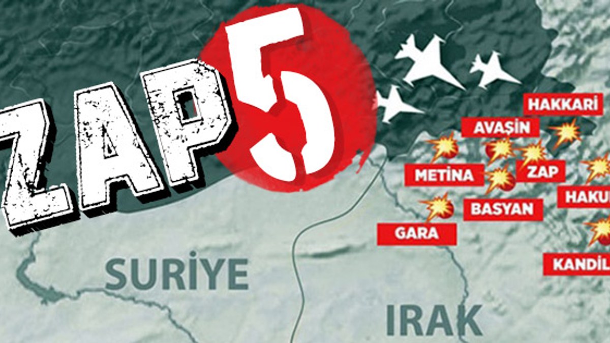 Irak'ın kuzeyinde 5 terörist öldürüldü