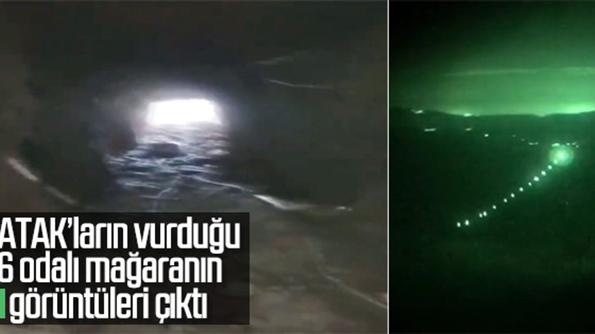 Teröristlerin 500 metrelik mağarası imha edildi