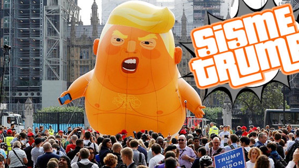 İngiltere'de Trump protestosu