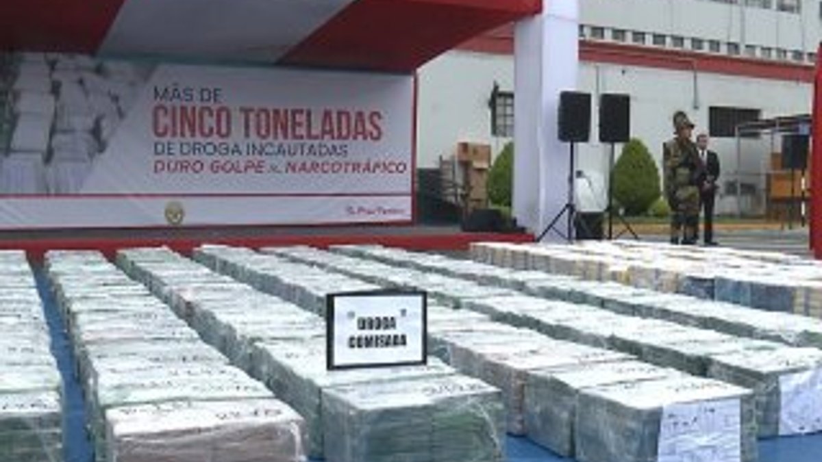 Peru'da 5 ton uyuşturucu yakalandı