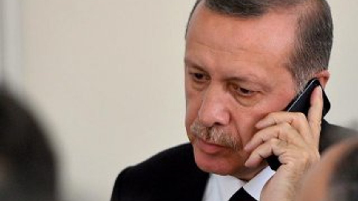 Cumhurbaşkanı Erdoğan'dan başsağlığı telefonu