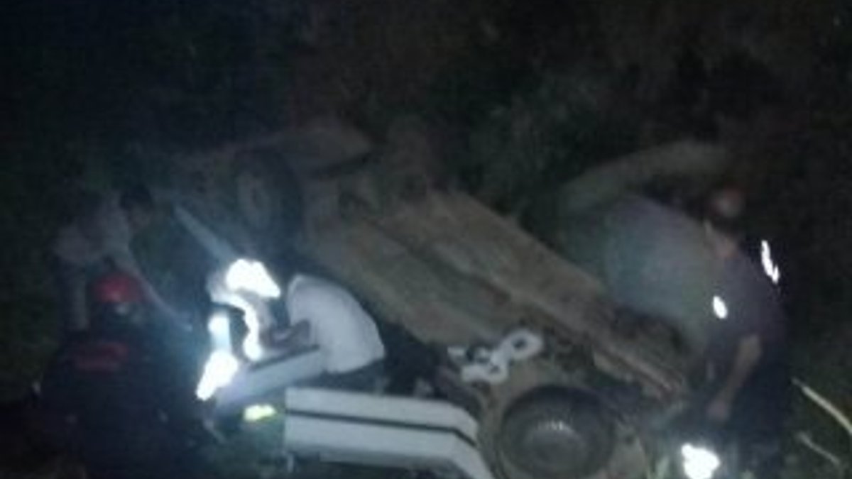 Malatya'da araç şarampole yuvarlandı: 1 ölü, 3 yaralı