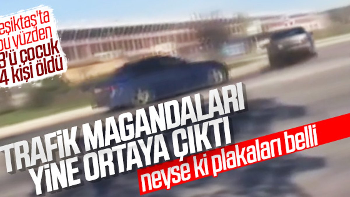İstanbul'da lüks araçlar drift yaptı