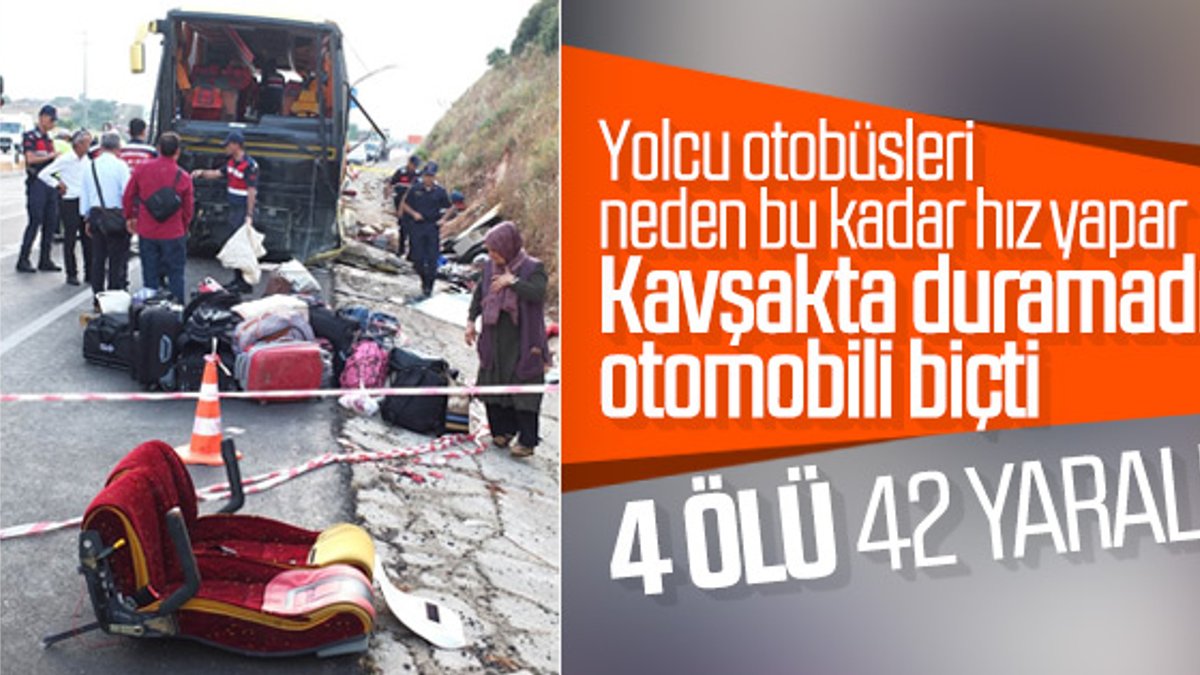 Balıkesir'de kaza: 4 ölü, 42 yaralı