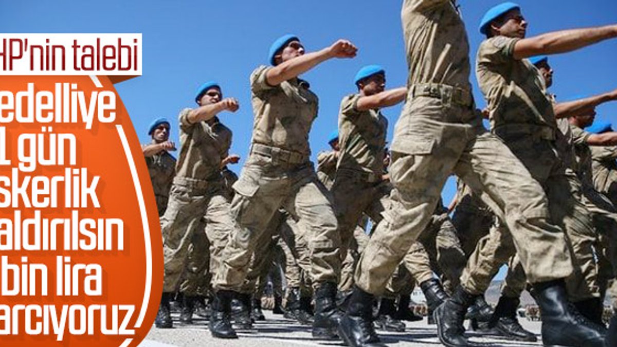 Yeni askerlik sisteminde CHP'nin itirazı
