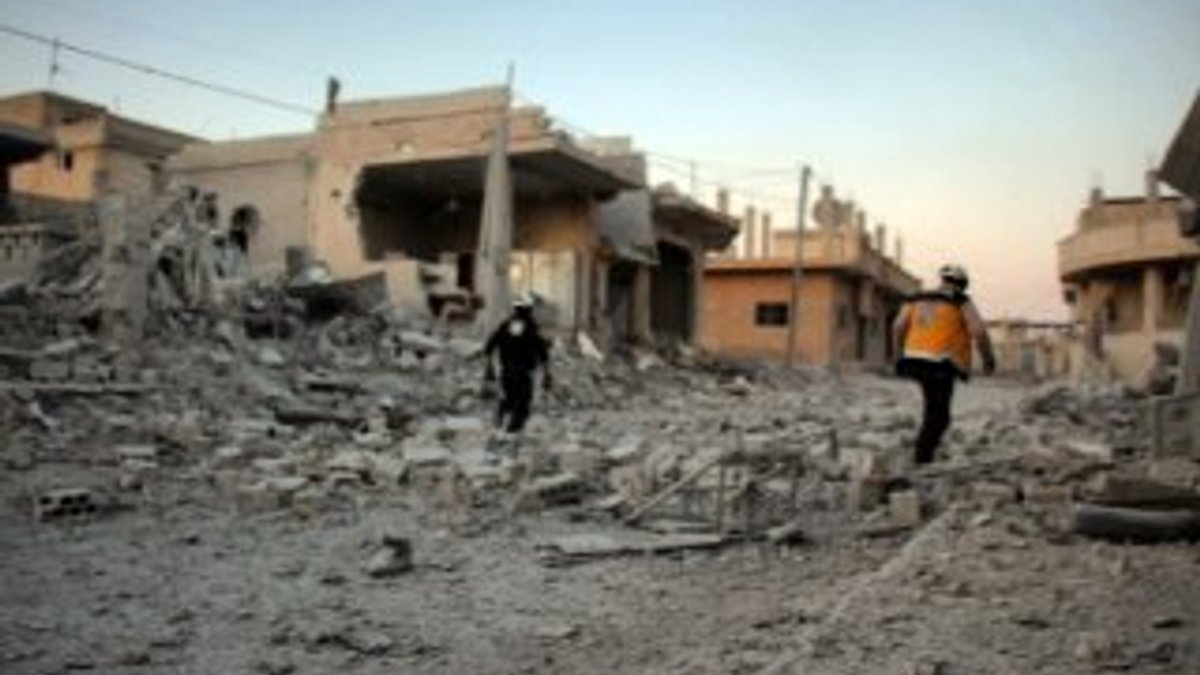 Suriye'nin El Mintar kasabası bombalandı: 5 ölü