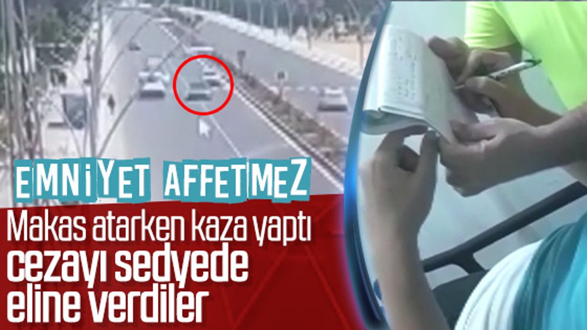 Diyarbakır'da makas atan sürücü sedyede ceza yedi