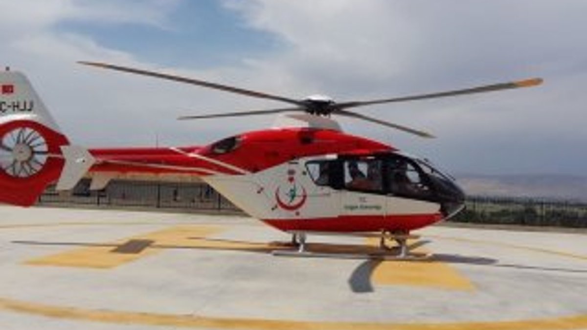 Nurhak Dağı'nda yaralanan öğretmen helikopter ile kurtarı