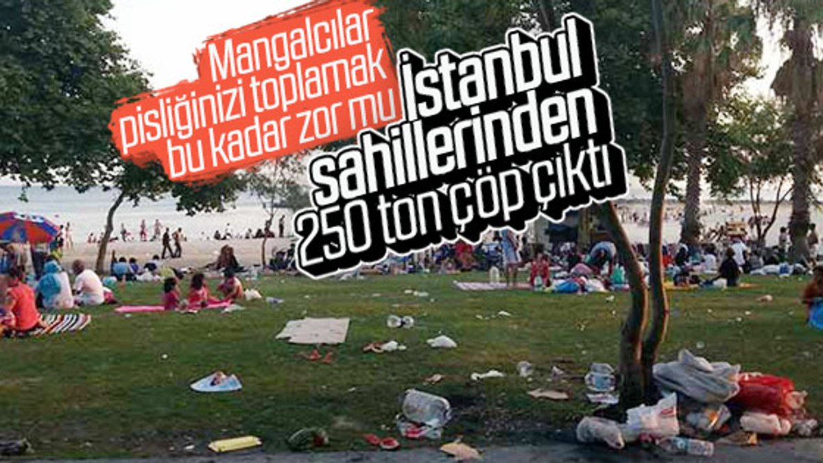 İstanbul'un sayfiye alanları hafta sonu çöplüğe döndü