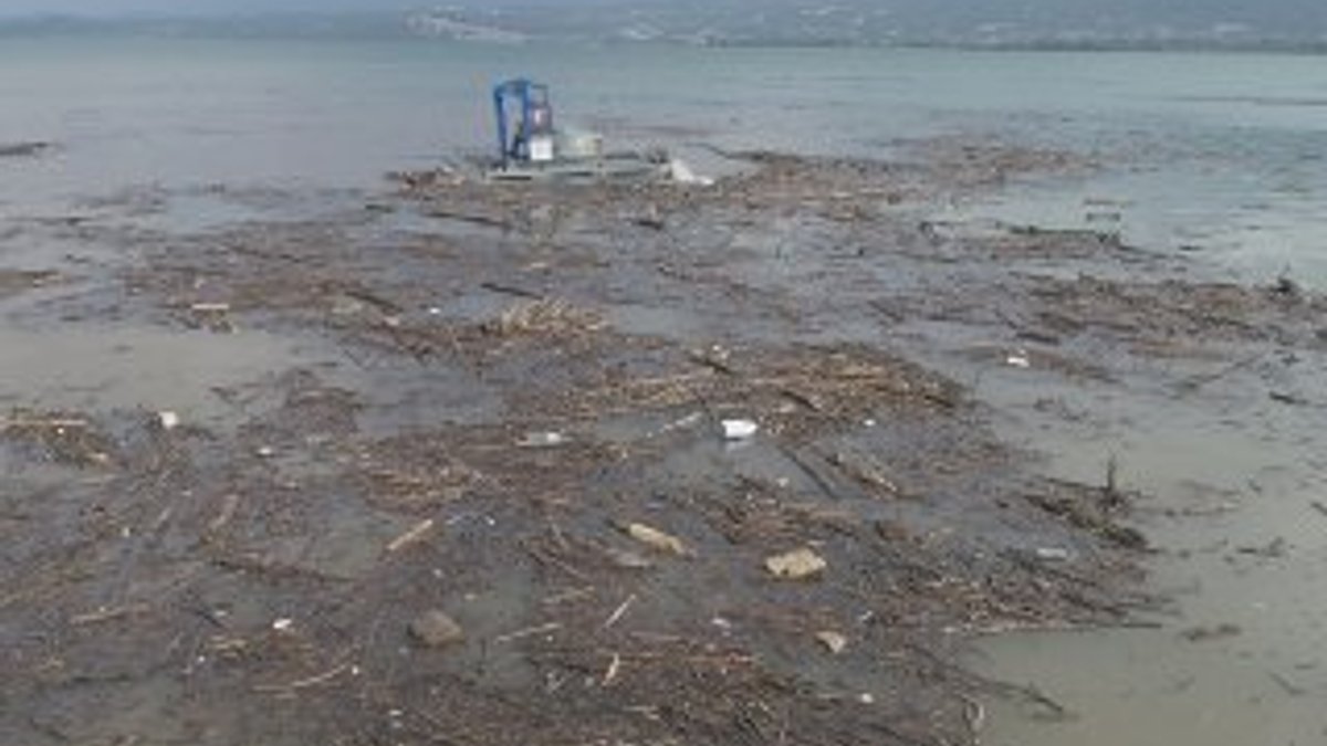 Sapanca Gölü'nden 100 ton atık toplandı
