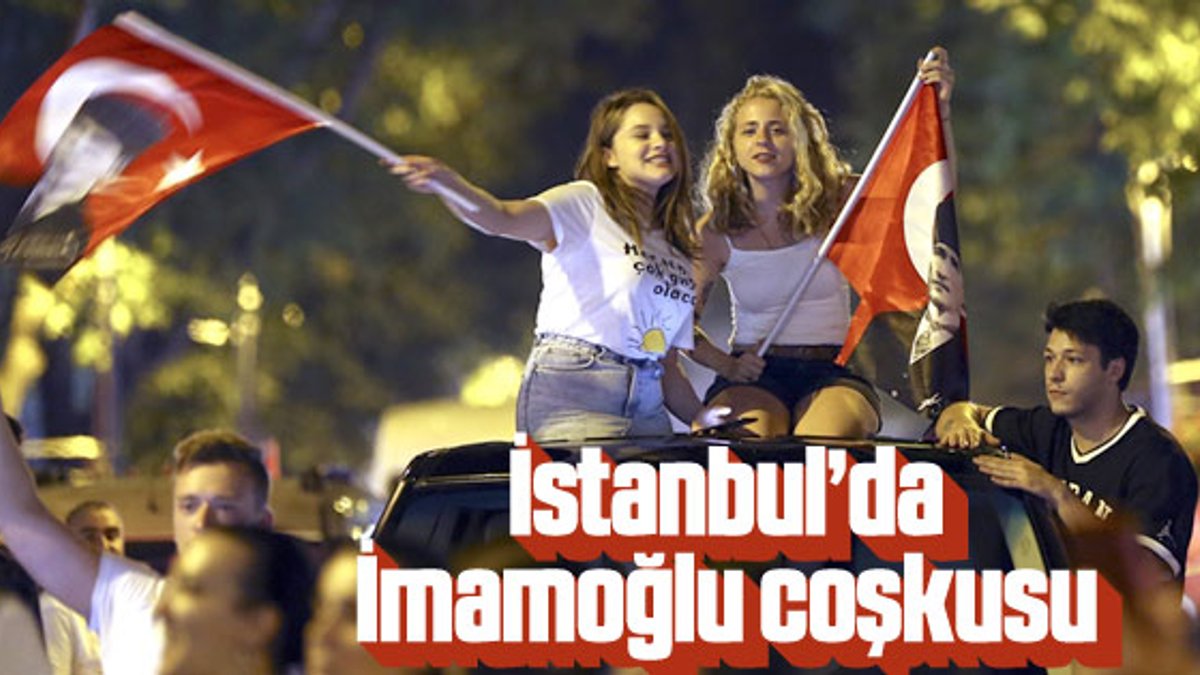 İstanbul'da Ekrem İmamoğlu kutlaması