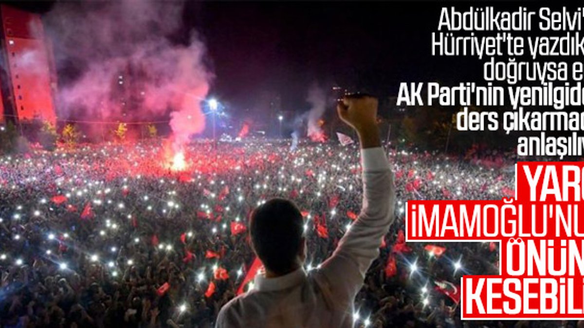 Erdoğan'a göre yargı İmamoğlu'nun önünü kesebilir
