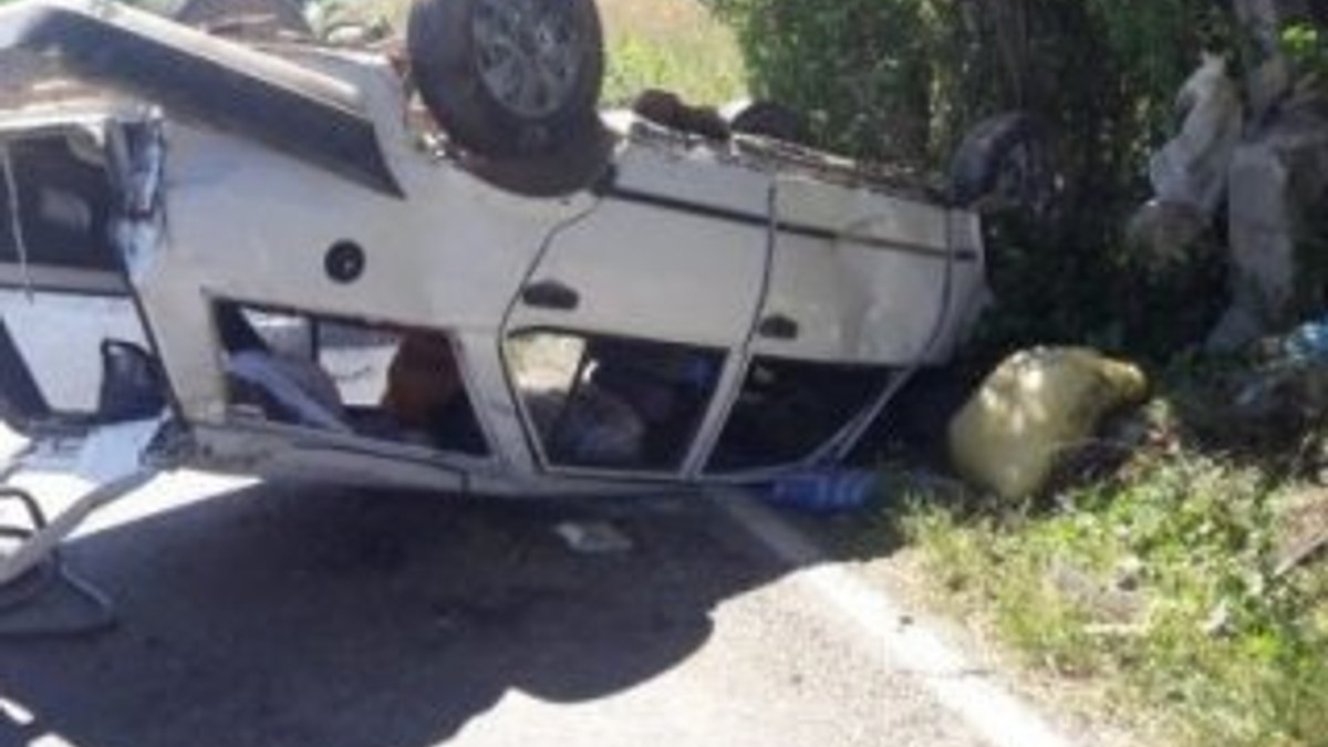 Kastamonu'da kontrolden çıkan araç takla attı: 2 yaralı