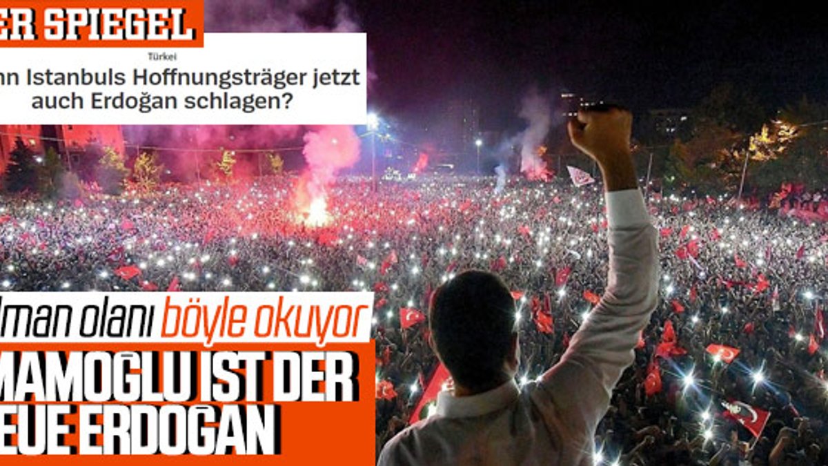 Der Spiegel İmamoğlu'nu Erdoğan'a benzetti