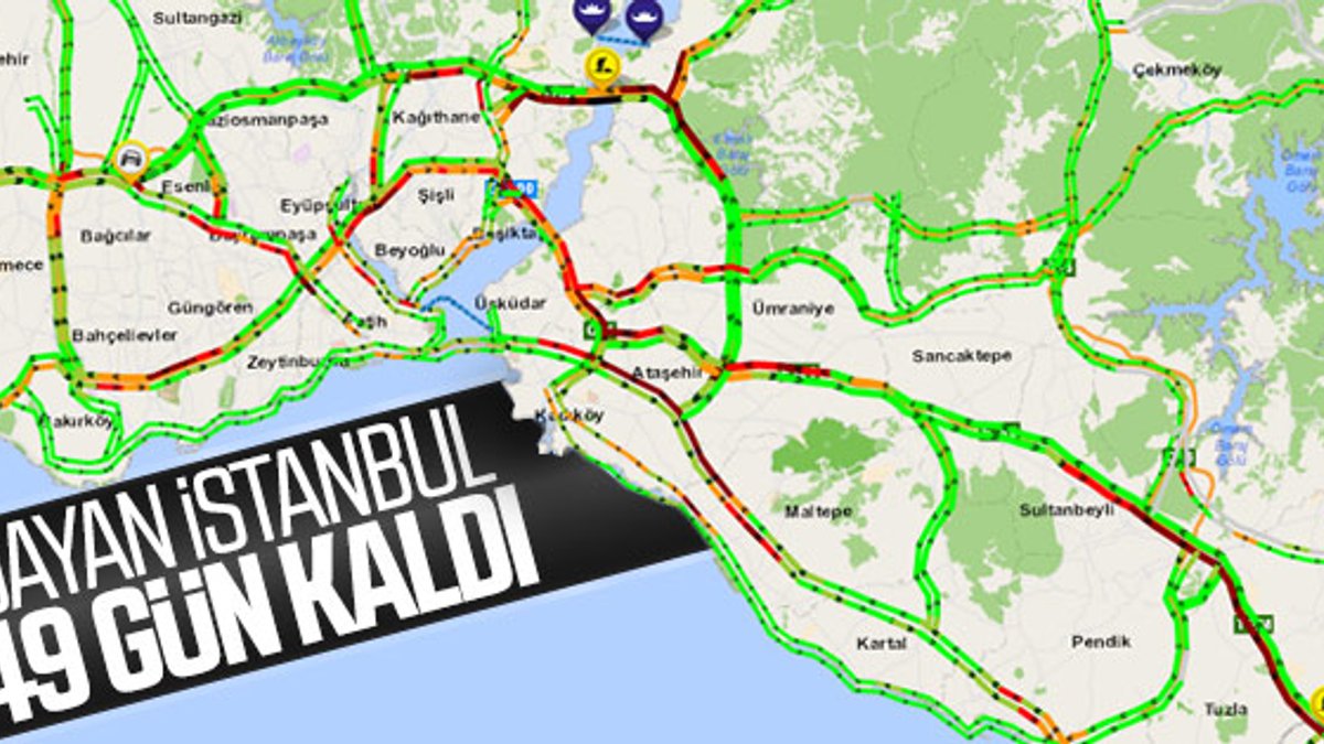 İstanbul'un trafik yoğunluğunda son durum