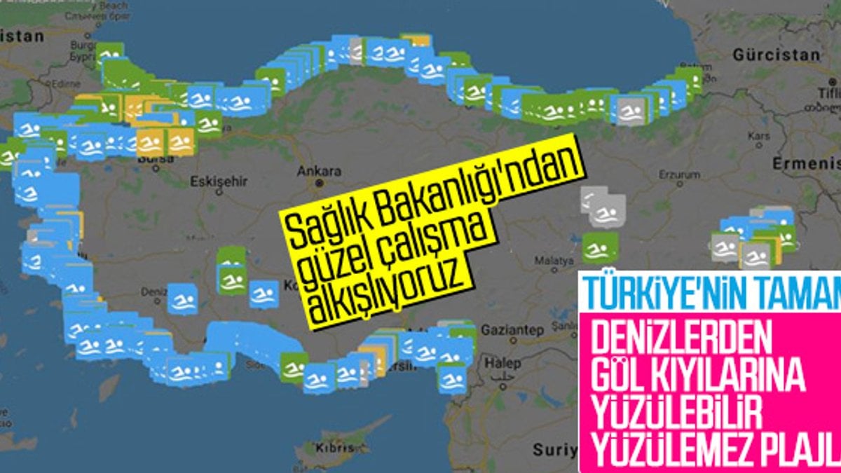 Türkiye'de yüzülebilecek temiz plajlar