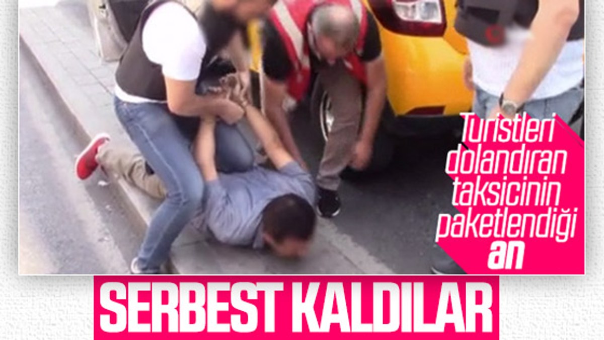 İstanbul'da turistleri dolandıran 25 taksici serbest