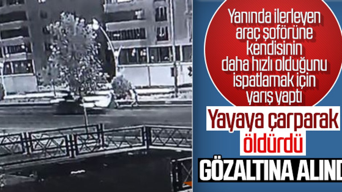 Yarış sırasında bir kadını öldüren trafik magandası gözaltında